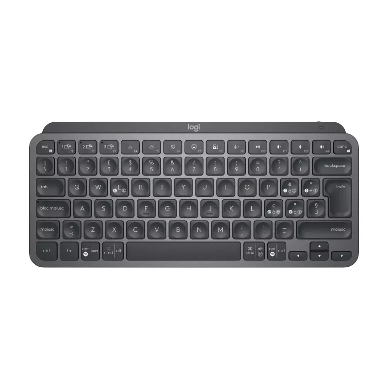 Logitech MX Keys Mini for Business - Tastatur - hintergrundbeleuchtet - kabellos - Bluetooth LE - QWERTY - Italienisch - Graphit