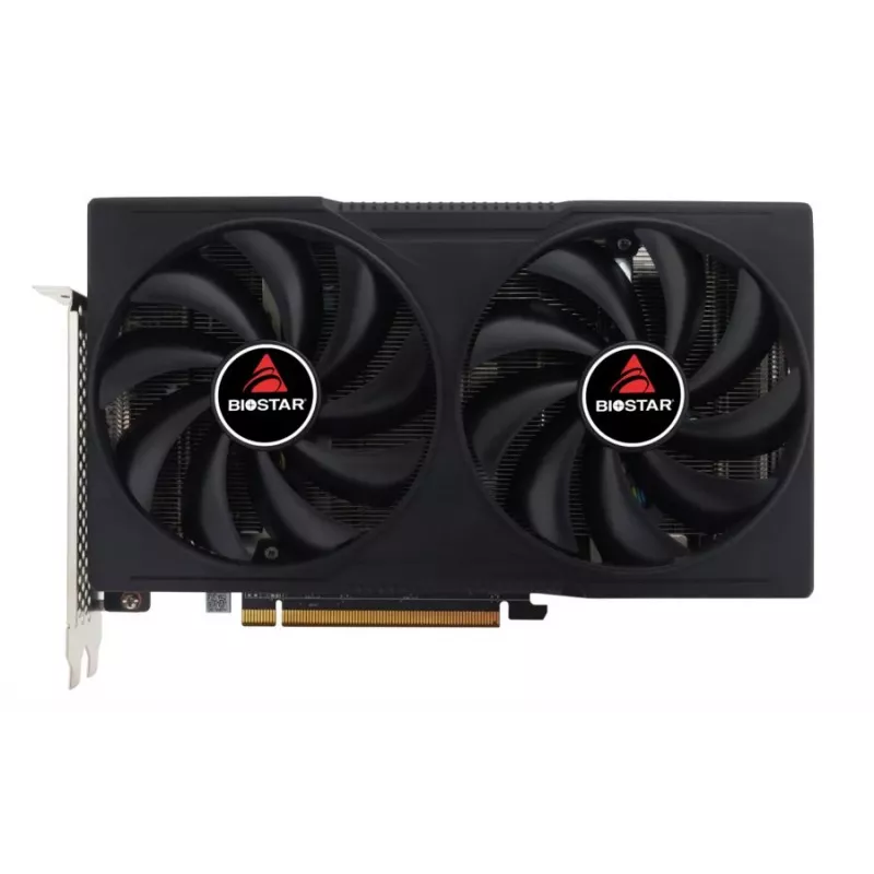 Grafikkarte BIOSTAR Radeon RX 7600 OC — Radeon RX 7600, 8 GB GDDR6, 128-Bit, PCIe 4.0, Dual-Lüfter-Kühlung
