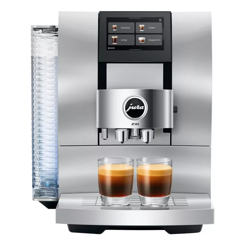Vollautomatische Espressomaschine JURA Z10 (EB) — 2,4 L Wassertank, integriertes Mahlwerk, 1450 W, Aluminium/Weiß