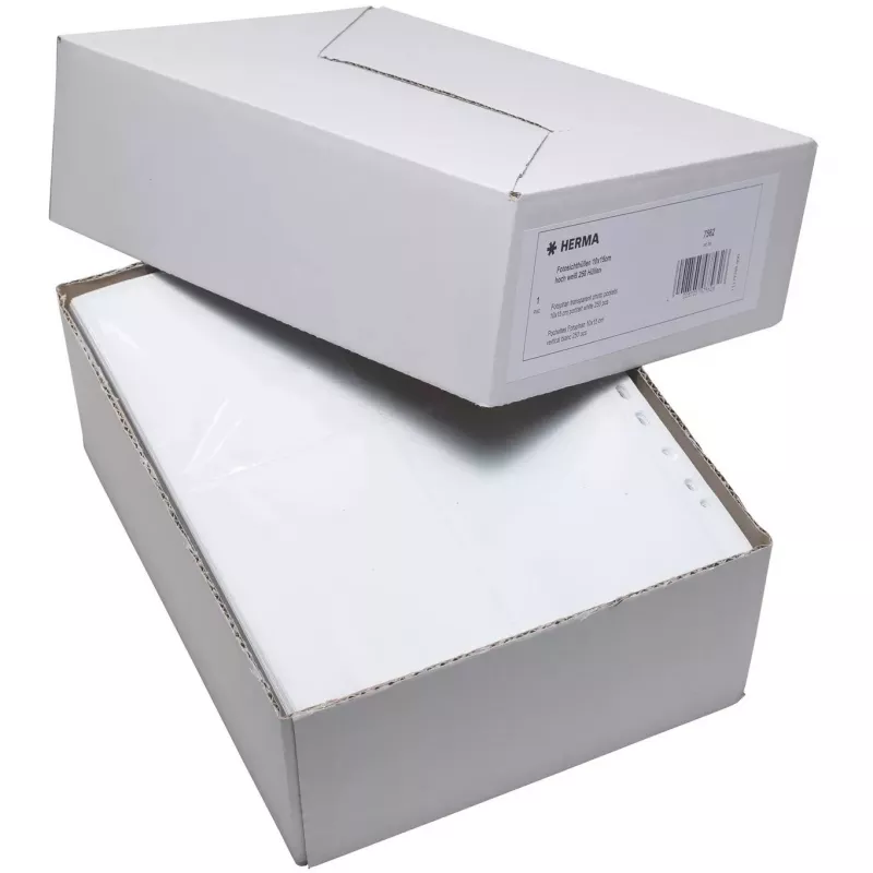 Fototaschen HERMA Fotophan 10x15 cm Hochformat weiß 250 Stück