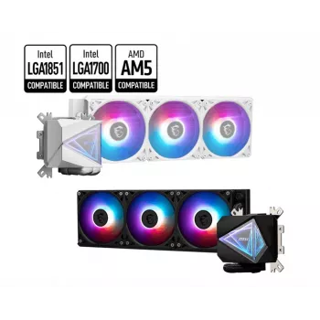 MSI MAG Coreliquid I360 WHITE Prozessor All-in-One-Flüssigkeitskühler 12 cm 1 Stk.
