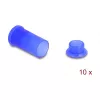 Port-Staubschutzkappe DELOCK 60672 für DL4-Anschlüsse, Silikon, blau, 14×27×14 mm, 10er-Pack