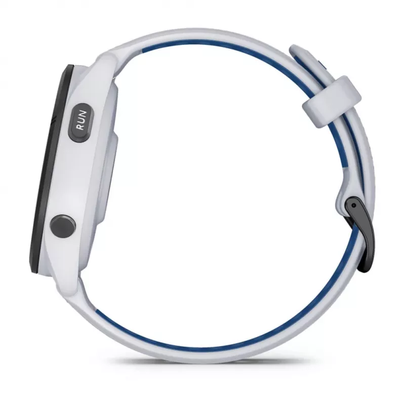 Smartwatch GARMIN Forerunner 265 — 46 mm GFRP-Gehäuse, AMOLED 1,3 Zoll, GPS/GLONASS/Galileo, 15 Tage Akkulaufzeit, 5 ATM, Silikonarmband