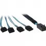 Kabel SFF 8643/4x SATA Inter-Tech 0,5 m