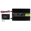 Spannungswandler Grün Cell INV07, DC 12 V auf AC 230 V, 300 W, 50 Hz, Typ-C-Stecker, schwarz