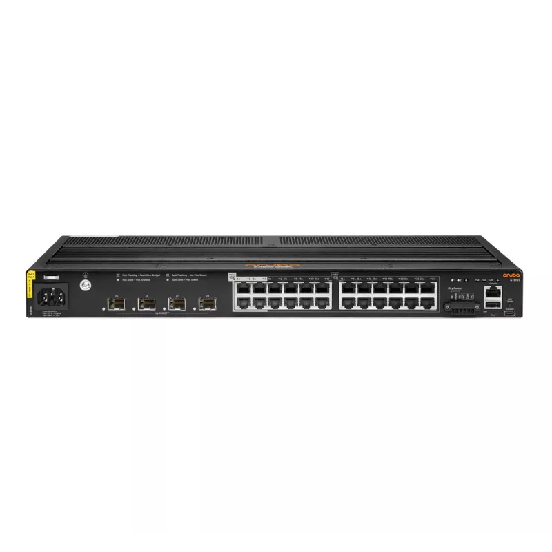 HPE - Aruba 4100i - Switch - 20 x 10/100/1000 (PoE Klasse 4) + 4 x 10/100/1000 (PoE Klasse 6) + 4 x SFP+ PoE Klasse 4 / PoE Klasse 6