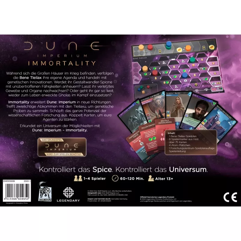 Dune: Imperium - Immortality, Brettspiel-Erweiterung