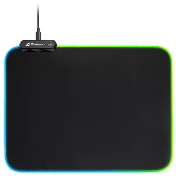 1337 RGB V2 Gaming Mat 360, Gaming Mouse Pad schwarz