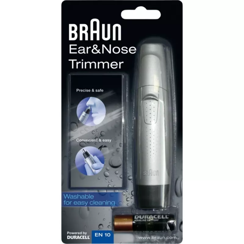 Braun Exact Series EN 10 Präzisionstrimmer, Schwarz, Silber