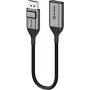 ALOGIC Ultra - Videoadapter - DisplayPort männlich eingerastet zu HDMI weiblich - 20cm - Space-grau - 4K Unterstützung, aktiv (ULDPHDA-SGR)