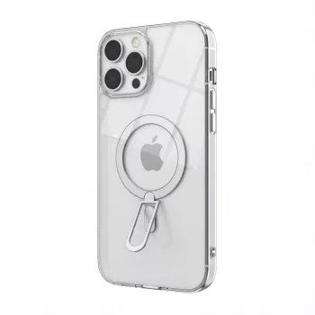 Schutzhülle GUAN für iPhone 16 mit 10H Temperglas, integrierter Kickstand, weiß