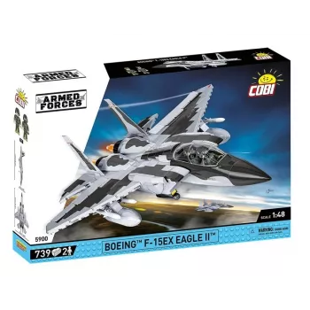 Cobi Bausteine Boeing F-15EX Eagle II Modellset COIB-5900, sammelbarer Maßstabs-Bausatz