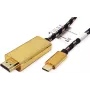 ROLINE 11.04.5847 USB-Grafikadapter 3840 x 2160 Pixel Schwarz - Gold (11.04.5847)
