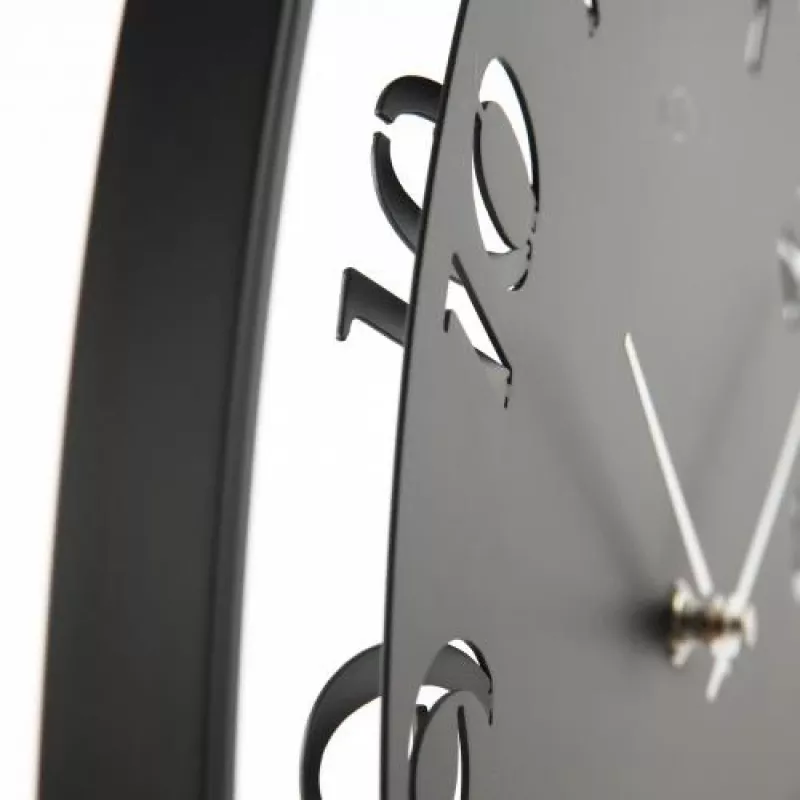 NeXtime Uhr 5188zw Ting, 41x40 cm, Schwarz