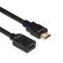 HDMI-Verlängerungskabel MediaRange MRCS256, HDMI 2.0, 18 Gbit/s, ARC, HDMI Typ A Stecker auf Buchse, 2 m, schwarz