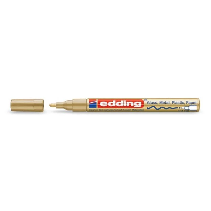 Edding 751 Gold Marker Gold Weiß 1 mm