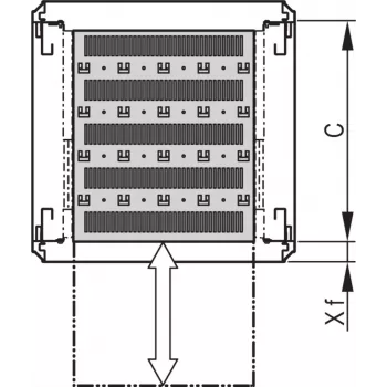 SCHROFF 19SHELF TELE.1U C=500 RAL7021 - Rack-Zubehör (21130343)