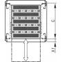 SCHROFF 19SHELF TELE.1U C=500 RAL7021 - Rack-Zubehör (21130343)