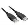 USB-Kabel Sharkoon 2 m USB A Schwarz