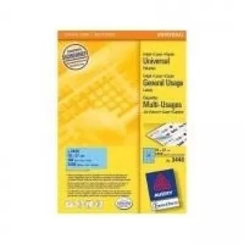 Selbstklebendes Druckeretikett AVERY 3449 Blau 70 x 37 mm
