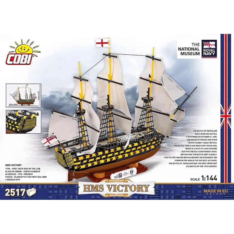 Bausatz Cobi HMS Victory — 2.517 Teile, detailliertes historisches Segelschiffmodell