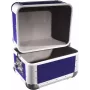 Roadinger Platten-Case 3011003B Aluminium Dunkelblau abgerundet – Vinyl- oder Medienkoffer