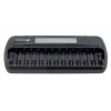 Batterieladegerät everActive NC-1200 – universelles 12-fach-Ladegerät für AA/AAA, 12 V Eingang, schwarz