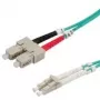 Glasfaser-Patchkabel VALUE 50/125µm LC/SC OM3 türkis 5 m