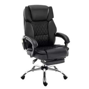 Bürodrehstuhl ergonomisch mark adler MA-BOSS 6.0, Sitz aus Bio-Leder, höhenverstellbar 47–55 cm, Lordosenstütze, Tilt-Dual-Mechanismus