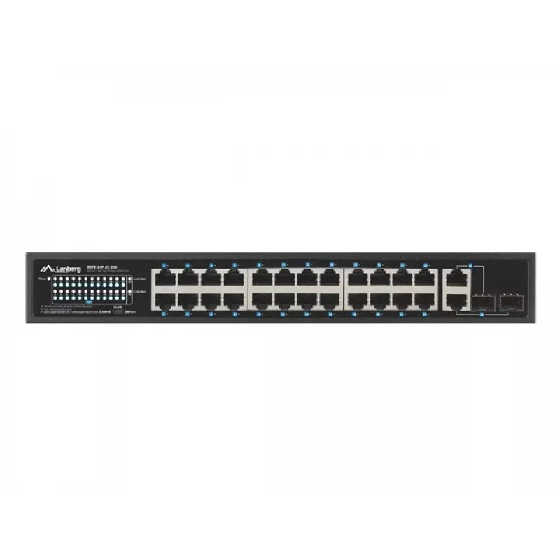 Lanberg RSFE-24P-2C-250 Netzwerk-Switch Unmanaged Gigabit Ethernet (10/100/1000)