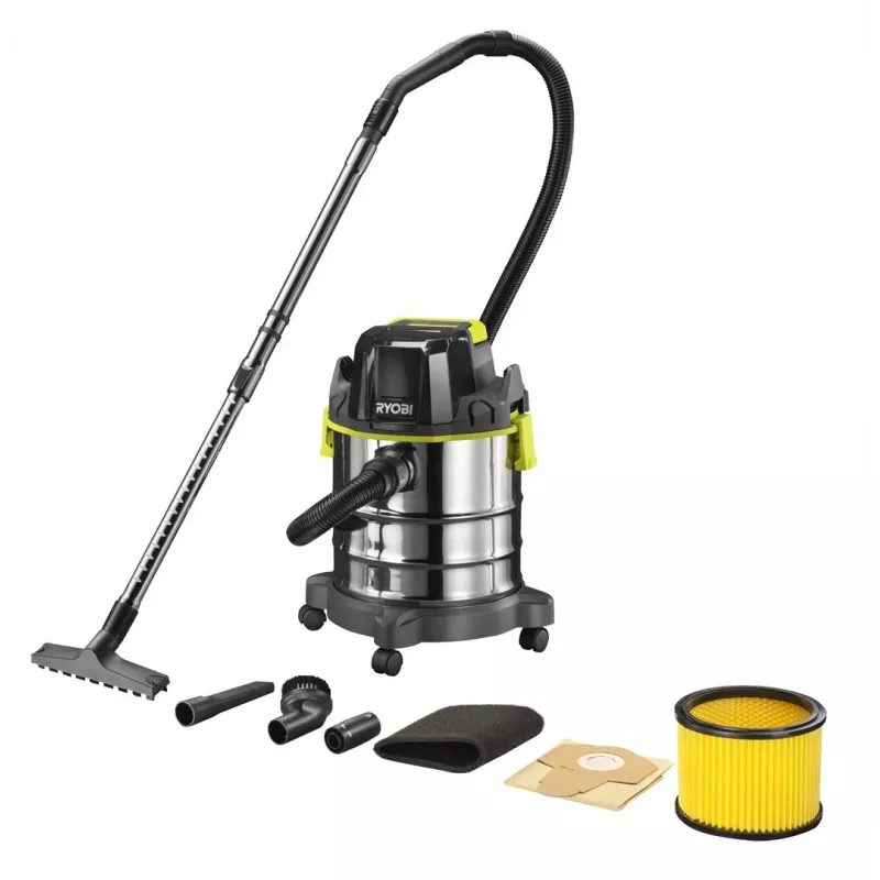 RYOBI R18WDV-0 Staubsauger 18V One+ Schwarz, Grün