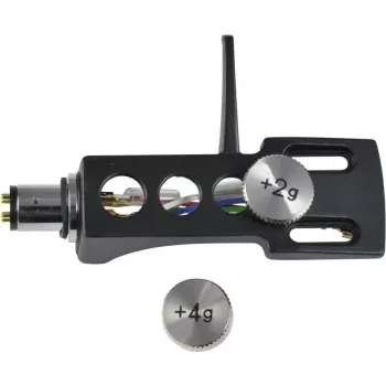 Headshell Omnitronic 10605263 mit abnehmbaren Gegengewichten, schwarz
