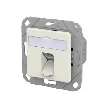 METZ CONNECT Anschlussdose E-DAT C6A LSA++ 1 Port UPk reinwei