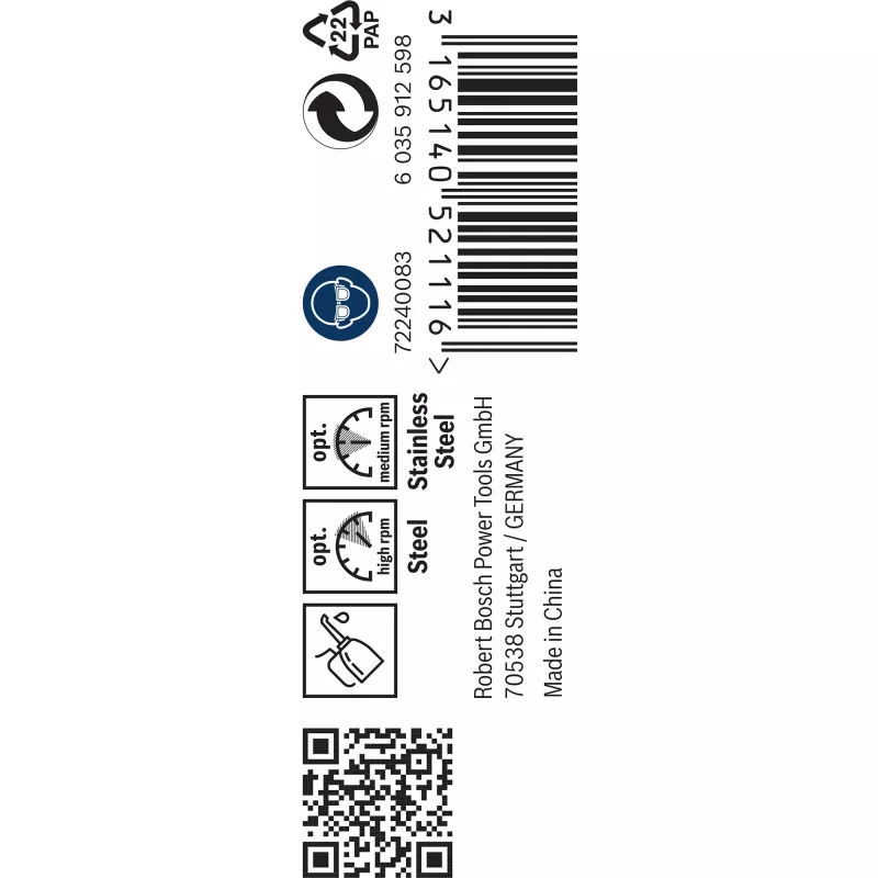 Spiralbohrer Bosch HSS-Co DIN 338 3 mm