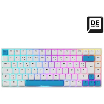 Sharkoon SKILLER SGK50 S3 PBT-Tastatur Gaming USB QWERTZ Deutsch Weiß