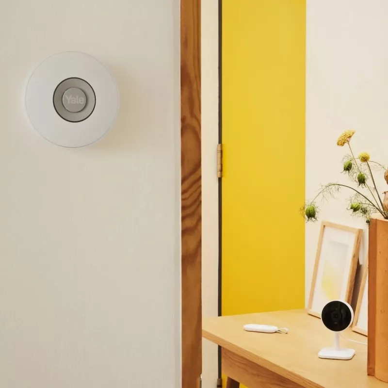 Yale Indoor Sirene Kabellos Grau, Weiß