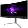 LORGAR 34MP1, UWQHD MiniLED Gaming Monitor Pro, 34'' (3440*1440) VA curved monitor, schwarz/milchgrau