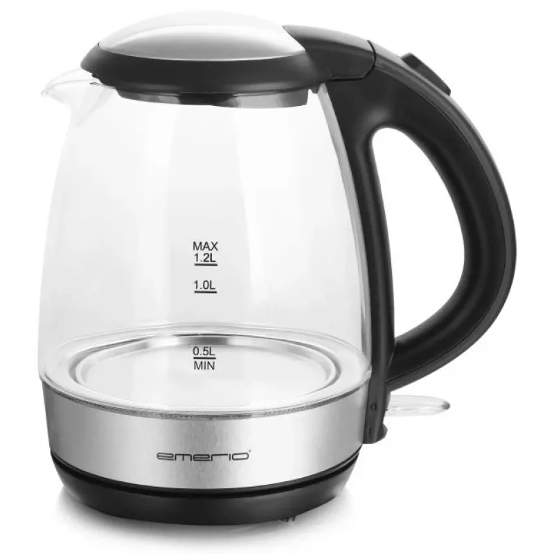 Wasserkocher Emerio 1,2L 2200W Glas