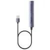 USB-Hub Unitek H1208CGY01 — 4-Port USB 3.0 (5 Gbit/s), abwärtskompatibel mit USB 2.0, Aluminium