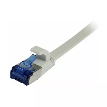 Synergy 21 Patchkabel RJ45, CAT6A 500 MHz, 0,15 m, Grau, U/FTP, Flach, TPE (Superflex), AWG32, Synergy 21 – Kabeltyp U/FTP – Adernpaare foliengeschirmt
