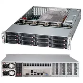 Servergehäuse Supermicro 826BAC4-R920LPB Rack Schwarz