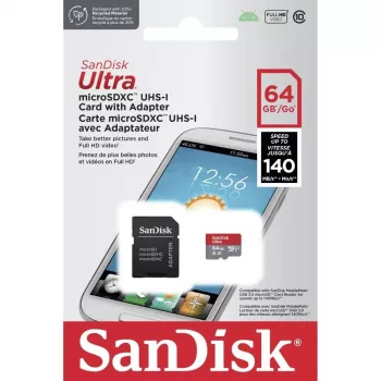 Flash-Speicherkarte SANDISK SDSQUAB-064G-GN6TA 64GB