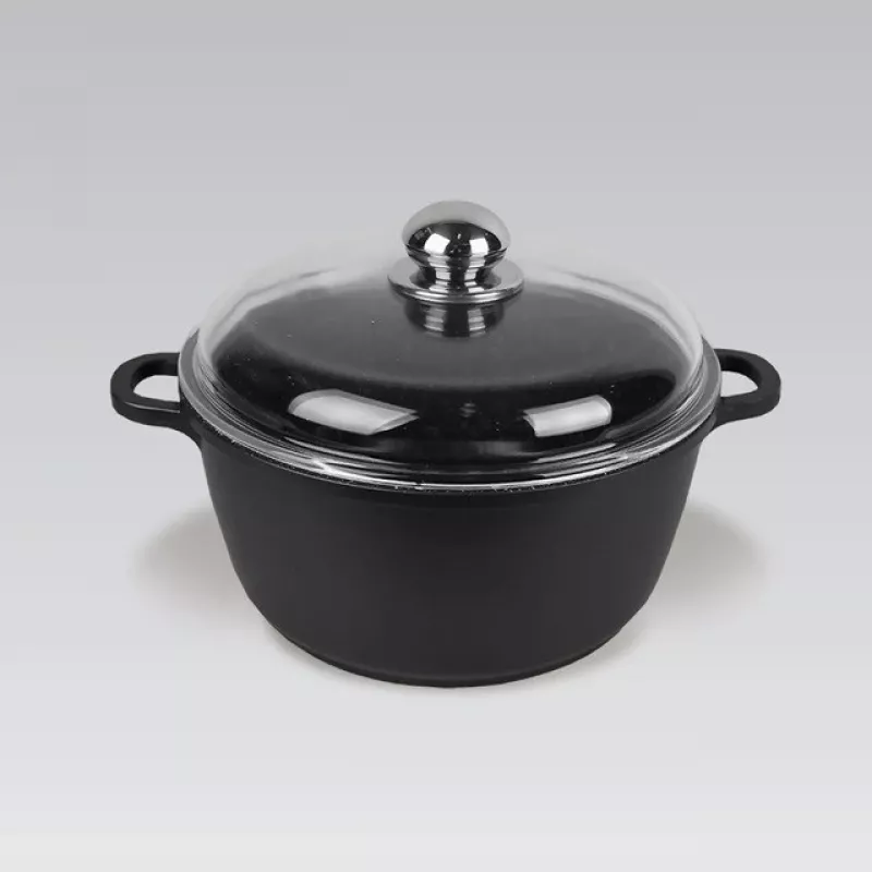 Topf mit Deckel Maestro MR-4628C, Edelstahl-Kochgeschirr, 28 cm Durchmesser, 5,8 L, antihaftbeschichtet, 2 Henkel