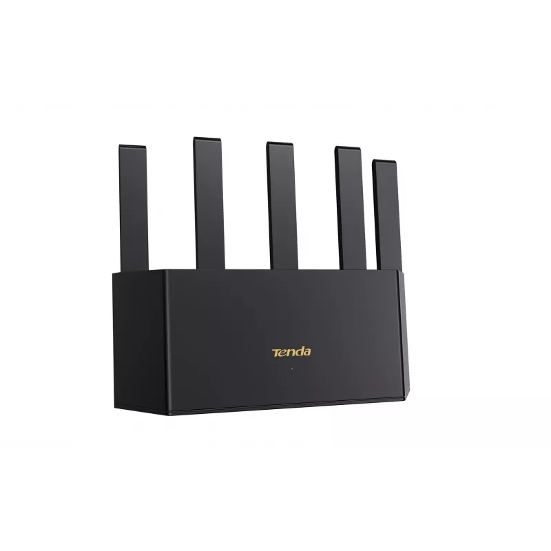 Tischrouter TENDA TX12L Pro Dualband Wi‑Fi 6 (802.11ax), 2402 Mbit/s, 5 externe Antennen, Gigabit LAN, 3x RJ‑45