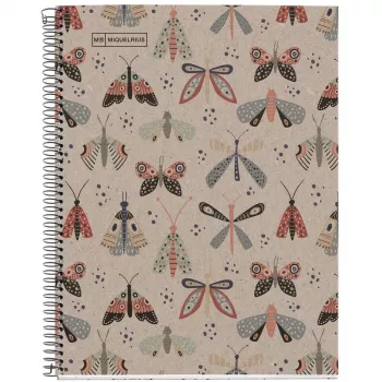 Miquelrius Notizblock SCHMETTERLING DESIGN Recy. A4 80 Blatt (Speditionsversand)