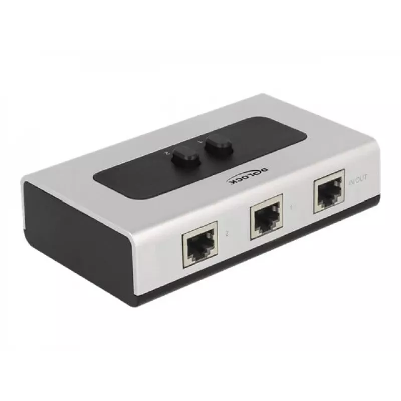 Hub DeLOCK 87673 1000 Mbit/s Schwarz Grau