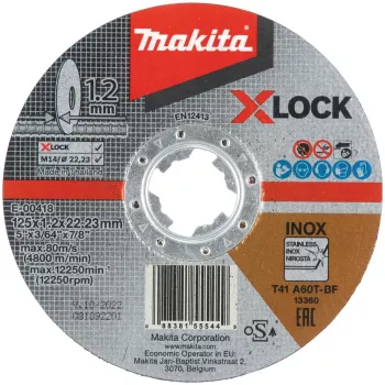 Makita - Trennscheibe - für Edelstahl - 125 mm - Körnung: A60T