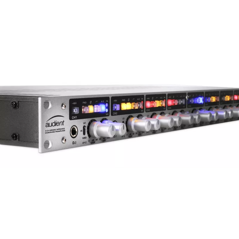 8-Kanal-Mikrofonvorverstärker Audient ASP880 24-Bit 96 kHz, rack-montierbar