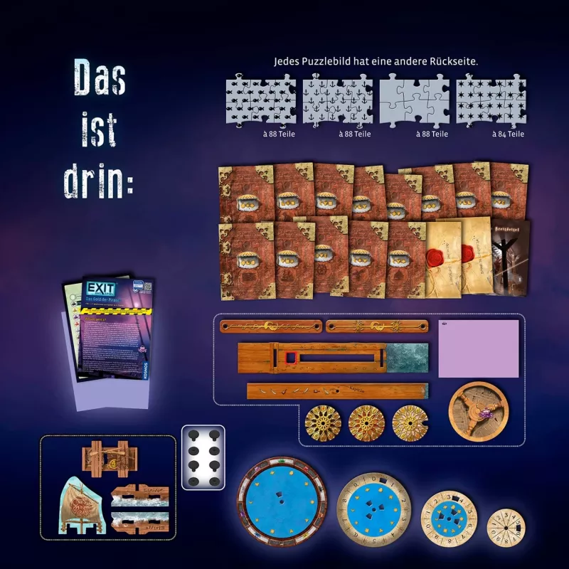 Kosmos EXIT-Das Spiel Puzzle 14 Stk.