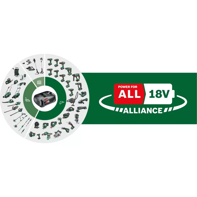 Akku-Schlagbohrschrauber EasyImpact 18V-38 (Grün/Schwarz, Lithium-Ionen-Akku 2,0Ah, Tragekoffer, POWER FOR ALL ALLIANCE)